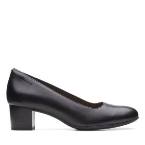 Black Clarks Linnae Pump Women's Heels Shoes | CLK812ZEA