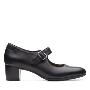 Black Clarks Linnae Walk Women's Heels Shoes | CLK753FZX