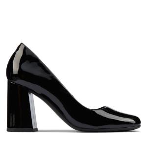 Black Clarks Sheer85 Court Women's Heels Shoes | CLK845DHA